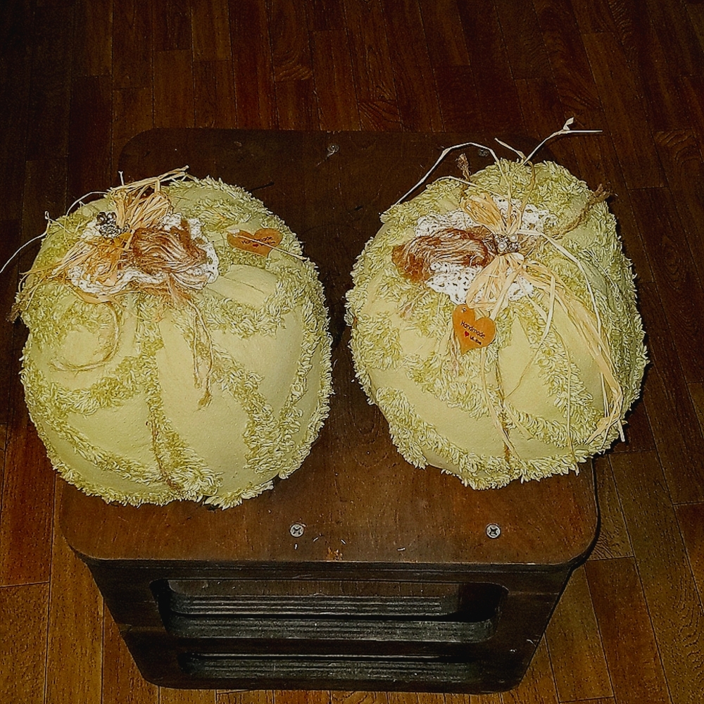 Handmade Fabric Pumpkins